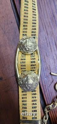 Ceinture de cérémonie de sabre des officiers de la marine soviétique originale URSS russe 1954
