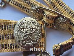 Ceinture de cérémonie des officiers de la marine soviétique originale Dague URSS russe