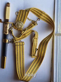 Ceinture de cérémonie des officiers de la marine soviétique originale Dague URSS russe