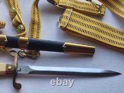 Ceinture de cérémonie des officiers de la marine soviétique originale Dague URSS russe