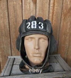 Chapeau de tankiste de l'armée soviétique original TSH 3 URSS russe