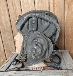 Chapeau de tankiste de l'armée soviétique original TSH 3 URSS russe
