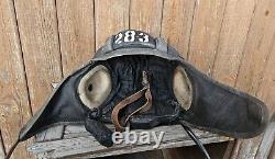 Chapeau de tankiste de l'armée soviétique original TSH 3 URSS russe