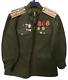 Chemise De Tunique D'officier De L'armée Soviétique Russe Des Années 1950 Avec Des Badges De L'urss, Taille L