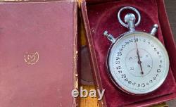 Chronomètre Vintage Slava Mécanique Boîte Poche Soviétique Sport Russe URSS Rare