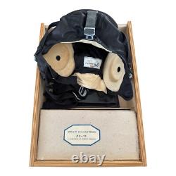 Coffret Cadeau Aviateur Soviétique URSS Russe Casque en Cuir Gants Lunettes Boîte en Bois