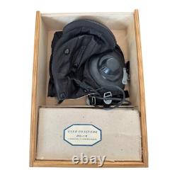 Coffret Cadeau Aviateur Soviétique URSS Russe Casque en Cuir Gants Lunettes Boîte en Bois