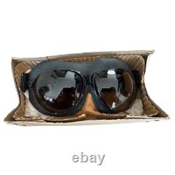 Coffret Cadeau Aviateur Soviétique URSS Russe Casque en Cuir Gants Lunettes Boîte en Bois