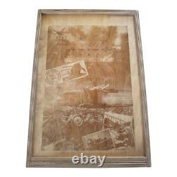 Coffret Cadeau Aviateur Soviétique URSS Russe Casque en Cuir Gants Lunettes Boîte en Bois