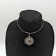 Collier Bande Choker En Argent 875 Avec Alexandrite De L'urss Vintage Avec Pendentif Russe Soviétique