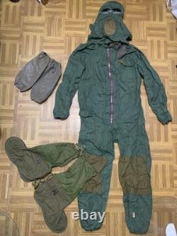 Costume de protection contre les radiations micro-ondes militaires de l'Armée soviétique russe de l'URSS 1971 Taille 4
