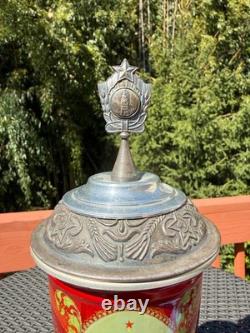 Coupe trophée commémorative de sport vintage rare russe soviétique URSS des années 1950-60