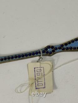 Cuillère à confiture vintage en argent 916 émaillé soviétique cloisonné russe 50g URSS avec boîte