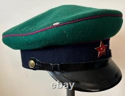 Défilé de la Garde Frontalière Soviétique Russe / Casquette de Service Visor