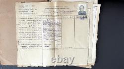 Dossier personnel de l'officier soviétique lieutenant-colonel Réprimé 1937 URSS Russe