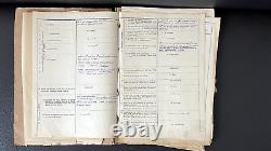 Dossier personnel de l'officier soviétique lieutenant-colonel Réprimé 1937 URSS Russe