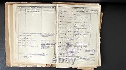 Dossier personnel de l'officier soviétique lieutenant-colonel Réprimé 1937 URSS Russe