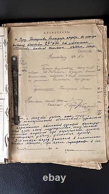 Dossier personnel de l'officier soviétique lieutenant-colonel Réprimé 1937 URSS Russe