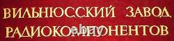 ÉNORME Drapeau bannière en velours d'origine vintage russe URSS soviétique avec l'effigie de Lénine TRÈS RARE