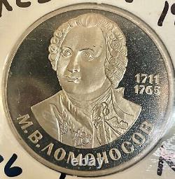 Énorme lot de 60 pièces commémoratives soviétiques russes de 1 rouble, belle collection