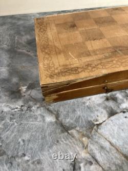 Ensemble d'échecs en bois soviétique URSS russe complet, sculpté à la main, peint, art ethnique