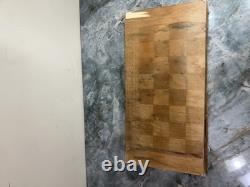 Ensemble d'échecs en bois soviétique URSS russe complet, sculpté à la main, peint, art ethnique