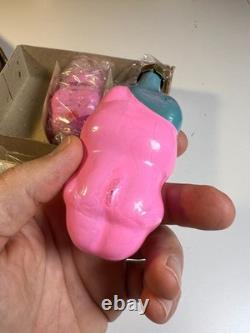 Ensemble d'ornements de Noël en verre russe vintage de l'URSS TROIS PETITS COCHONS Konakovo NOS