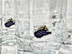 Ensemble de 6 porte-verres en émail de pingouin de l'URSS soviétique