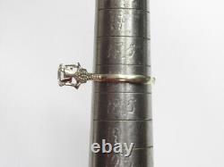 Ensemble de boucles d'oreilles et bague en pierre d'argent sterling russe 925 de l'époque soviétique vintage