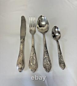 Ensemble de couverts vintage soviétiques en cupronickel Melchior URSS russe 24 pièces Shevchenko
