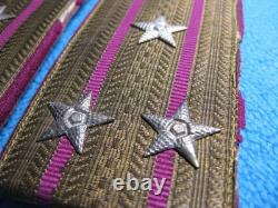 Épaulières de la Seconde Guerre mondiale Colonel d'infanterie de l'Armée soviétique Russie URSS RKKA