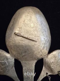 Épinglette vintage traditionnelle / Accessoire en ambre ornemental de Russie soviétique