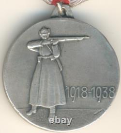 Étoile de médaille soviétique russe, insigne de l’Ordre du Drapeau rouge, 20 ans de la RKKA, Armée rouge (2002)