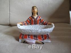 Figurine Russe En Porcelaine Lfz Ouzbek Lomonossov