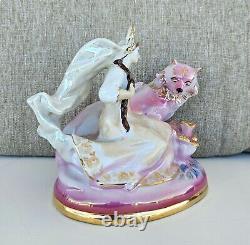Figurine en porcelaine Dulevo vintage de l'URSS soviétique russe Ivan Tsarevich et le Loup Gris