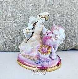 Figurine en porcelaine Dulevo vintage de l'URSS soviétique russe Ivan Tsarevich et le Loup Gris