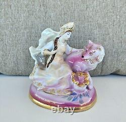 Figurine en porcelaine Dulevo vintage de l'URSS soviétique russe Ivan Tsarevich et le Loup Gris