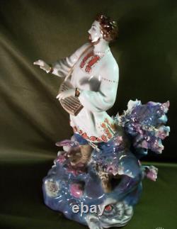 Figurine en porcelaine Sadko antique rare soviétique d'URSS RUSSE