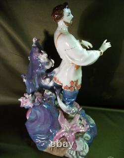 Figurine en porcelaine Sadko antique rare soviétique d'URSS RUSSE