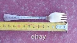 Fourchette vintage en argent sterling 916 russe soviétique URSS ancienne RARE 23 Gs