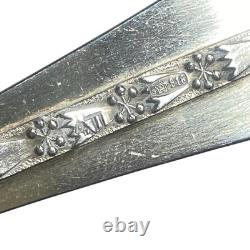 Fourchettes et cuillères à dessert vintage russes soviétiques URSS en argent 916, lot de 3 pièces avec boîte cadeau
