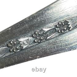 Fourchettes et cuillères à dessert vintage russes soviétiques URSS en argent 916, lot de 3 pièces avec boîte cadeau