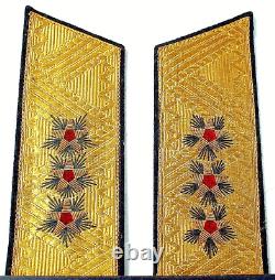 Grade d'amiral de la marine russe de l'Union soviétique de l'URSS - Paire d'épaulettes pour uniforme de parade.