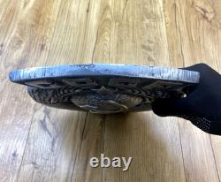 Grand vieux blason de l’URSS, emblème métallique antique soviétique russe, très rare