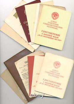 Groupe complet et documenté de l'URSS soviétique russe de Voloshenko V. G. avec Kutuzov 3ème