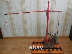 Grue à tour soviétique russe vintage KB-100.1 modèle métallique d'apprentissage de l'URSS