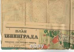 Guide touristique illustré soviétique russe « Guide de Leningrad » + carte, 1928