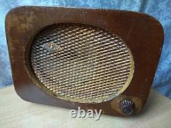 Haut-parleur de radio soviétique russe antique rare vintage de l'URSS REAR Lenengradec