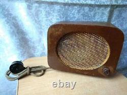 Haut-parleur de radio soviétique russe antique rare vintage de l'URSS REAR Lenengradec