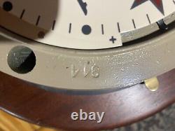 Horloge murale sous-marine soviétique russe de l'époque Vtg B CCCP Kauahguyckue, support de bureau personnalisé